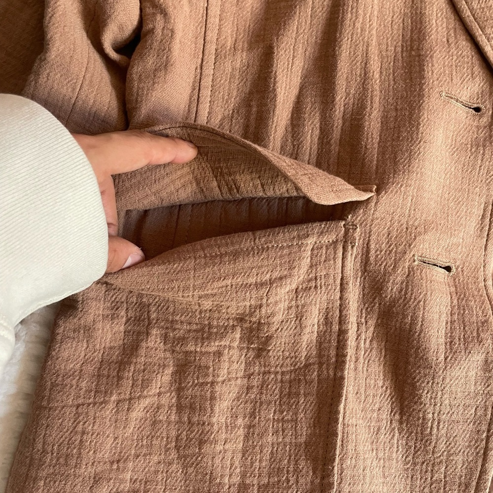 Madewell | Cotton-Linen Relaxed Larsen Blazer | Women’s Blazer | NWT - Picture 9 of 11